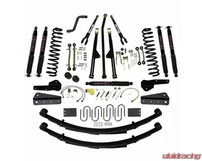 Skyjacker 6" Lift Sys W/Front DR/LT Coil Springs Black Max Shocks Jeep Cherokee XJ 1984-2001 - JC6258KSBLT