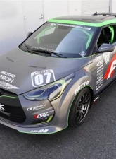 ARK C-FX Fiberglass Front Wide Over Fenders Kit Hyundai Veloster Non-Turbo Model Only 2012-2014                                     - CFFF-0703 - Image 2