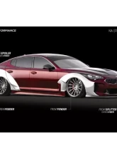 ARK Performance Legato Fiberglass Wide Body Kit Kia Stinger 2018+                                     - SFLL-0811 - Image 3