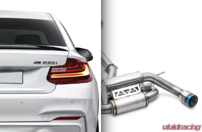 ARK GRIP Stainless Catback Exhaust w/Polished Tip BMW M235i F22 N55 2014-2016 - SM0322-0114G