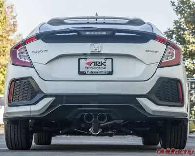 ARK DT-S Burnt Tipped Stainless Steel Catback Exhaust System Honda Civic Hatchback Sport FK7 1.5T 2016-2020 - SM0604-0216D
