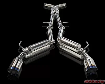 ARK GRIP Stainless True Dual Catback Exhaust w/Tecno Tip Nissan 370Z 3.7L 2009-2014 - SM0901-0309G