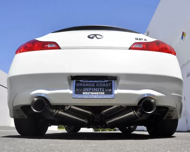 ARK GRIP Stainless True Dual Catback Exhaust System w/Burnt Tip Infiniti G37 Coupe 3.7L RWD 2008-2013 - SM1102-0303G