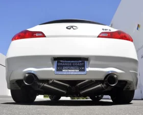 ARK GRIP Stainless True Dual Catback Exhaust System w/Burnt Tip Infiniti G37 Coupe 3.7L RWD 2008-2013