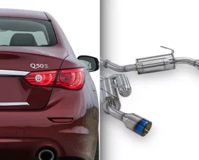 ARK GRIP Stainless Catback Exhaust w/Polished Tip Infiniti Q50 3.0t V30 RWD | AWD 2016-2019