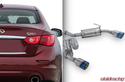 ARK GRIP Stainless Catback Exhaust w/Polished Tip Infiniti Q50 3.0t V30 RWD | AWD 2016-2019 - SM1130-0107G