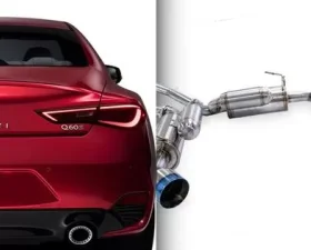 ARK GRIP Stainless Catback Exhaust w/Polished Tip Infiniti Q60 3.0t RWD 2016-2019