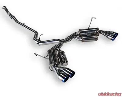 ARK GRIP Stainless Catback Exhaust w/Polished Tips Subaru WRX STi Sedan 2011-2013 - SM1302-0110G
