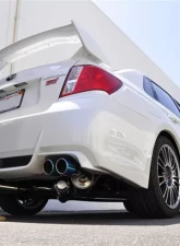 ARK GRIP Stainless Catback Exhaust w/Tecno Tips Subaru WRX STi Sedan 2011-2013                                     - SM1302-0310G - Image 2