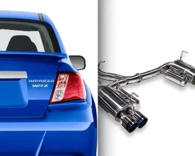 ARK DT-S Stainless Catback Exhaust w/Polished Tip Subaru WRX 2.5L H4 TURBO | Sti 2.5L H4 TURBO 2011-2021