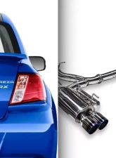 ARK DT-S Stainless Catback Exhaust w/Polished Tip Subaru WRX 2.5L H4 TURBO | Sti 2.5L H4 TURBO 2011-2021                                     - SM1304-0115D - Image 3