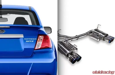 ARK DT-S Stainless Catback Exhaust w/Polished Tip Subaru WRX 2.5L H4 TURBO | Sti 2.5L H4 TURBO 2011-2021 - SM1304-0115D