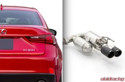 ARK GRIP Stainless Catback Exhaust w/Carbon Fiber Tip Lexus IS200T | IS300 RWD 2017-2019 - SM1520-4417G