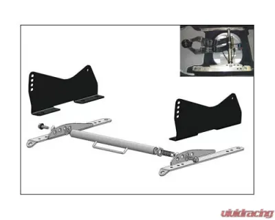 Brey Krause Floor Mount Adapter w/Integrated Sub Strap Mount Porsche Cayman 2006+ - R-9044