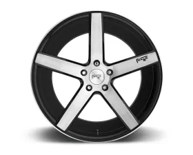 Niche M124 Milan Gloss Black & Brushed 1-Piece Cast Wheel 18x8 5x114.3 40mm