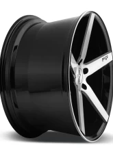 Niche M124 Milan Gloss Black & Brushed 1-Piece Cast Wheel 19x8.5 5x114.3 35mm                                     - M124198565+35 - Image 4