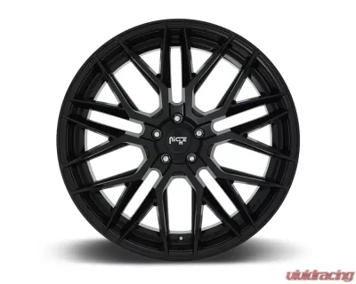 Niche M224 Gamma Glossy Black 1-Piece Cast Wheel 19x8.5 5x114.3 35mm - M224198565+35
