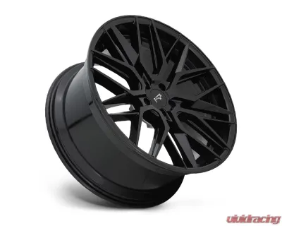 Niche M224 Gamma Glossy Black 1-Piece Cast Wheel 19x8.5 5x114.3 35mm - M224198565+35