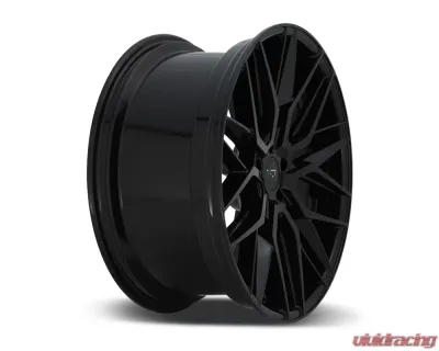 Niche M224 Gamma Glossy Black 1-Piece Cast Wheel 19x8.5 5x114.3 35mm - M224198565+35