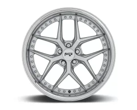Niche M225 Vice Silver w/ Chrome Lip 1-Piece Cast Wheel 20x10.5 5x120 35mm