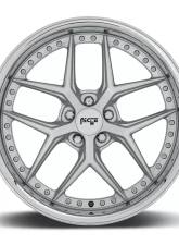 Niche M225 Vice Silver w/ Chrome Lip 1-Piece Cast Wheel 20x10.5 5x120 35mm                                     - M225200521+35 - Image 4