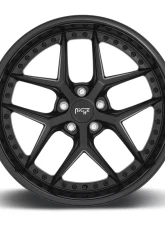 Niche M226 Vice Satin Black w/ Gloss Black Lip 1-Piece Cast Wheel 20x10.5 5x115 20mm                                     - M226200590+20 - Image 4