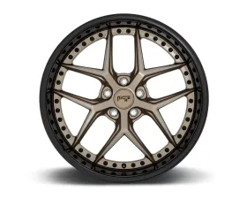 Niche M227 Vice Bronze w/ Gloss Black Lip 1-Piece Cast Wheel 20x10.5 5x114.3 40mm