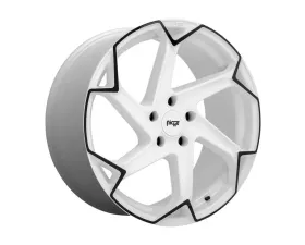 Niche 1PC M257 Flash Wheel 20x10.5 5X112 27mm Gloss White With Black