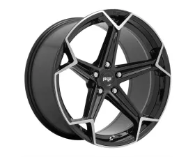 Niche 1PC N259 Arrow Wheel 20x10.5 5X112 27mm Gloss Black Brushed