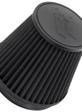 K&N RU-3102HBK Universal Clamp-On Air Filter, 7.5 in Diameter, Washable Synthetic Media                                     - RU-3102HBK - Image 4