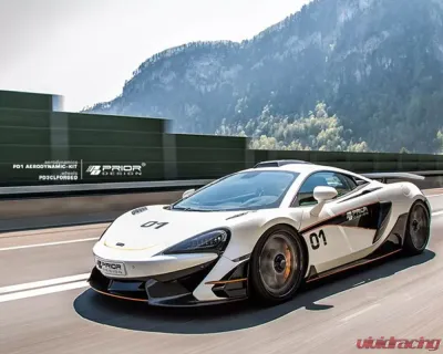 Prior Design PD1 Front Bumper Side Panels w/Vents McLaren 570S 2016-2021 CLEARANCE - 4260609894257
