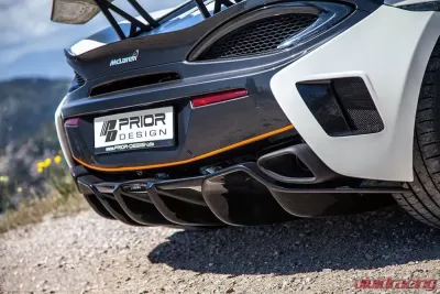 Prior Design PD1 Rear Bumper Side Panels w/Vents McLaren 570S 2016-2021 CLEARANCE - 4260609894264