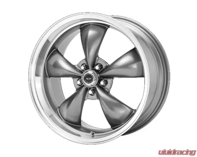 American Racing AR105 Torq Thrust M  16x7 5x5x100 +35mm Anthracite Machined Lip Wheel - AR105M6780A