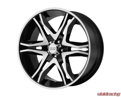 American Racing AR893 Mainline  17x8 6x6x135 +25mm Gloss Black Machined Wheel - AR89378063325