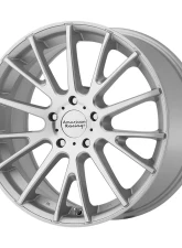 American Racing AR904  16x7 5x5x114.3 +40mm Bright Silver Machined Face Wheel                                     - AR90467012440 - Image 2