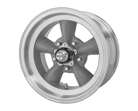 American Racing VN105 Torq Thrust D  15x6 5x5x120.65 +4mm Torq Thrust Gray Machined Lip Wheel