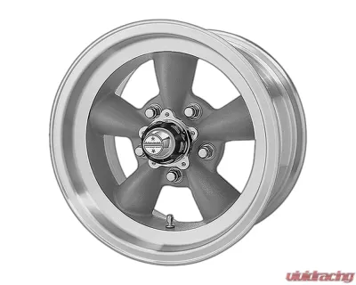 American Racing VN105 Torq Thrust D  15x6 5x5x120.65 +4mm Torq Thrust Gray Machined Lip Wheel - VN1055661
