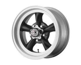 American Racing VN105 Torq Thrust D 15x6 5x5x114.3 +4mm Satin Black Machined Lip Wheel