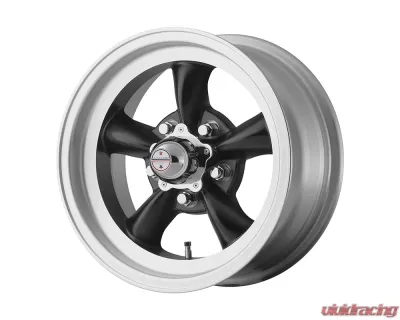 American Racing VN105 Torq Thrust D  15x8 5x5x114.3 +0mm Satin Black Machined Lip Wheel - VN10558065B