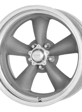 American Racing VN215 Classic Torq Thrust II 1 PC  16x8 5x5x114.3 +10mm Mag Gray Machined Lip Wheel                                     - VN2156867 - Image 2
