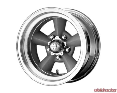 American Racing VN309 TT O  15x7 5x5x120.65 -6mm Vintage Silver Machined Lip Wheel - VN3095761