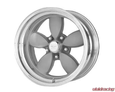 American Racing VN402 Classic 200S 15x7 Blank +0mm Two-Piece Vintage Silver Center Polished Barrel Wheel - VN402570XX