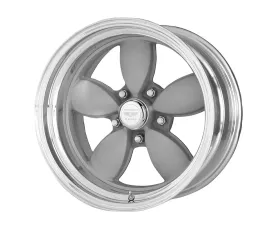 American Racing VN402 Classic 200S 17x11 Blank +0mm Two-Piece Vintage Silver Center Polished Barrel Wheel