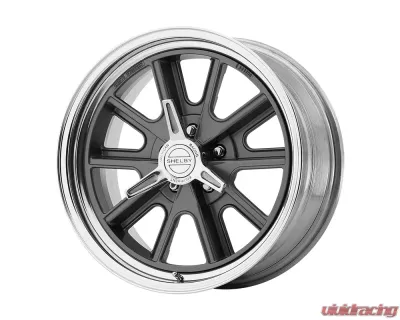 American Racing VN427 Shelby Cobra  17x8 5x5x114.3 -25mm Two-Piece Mag Gray Center Polished Barrel Wheel - VN427786535