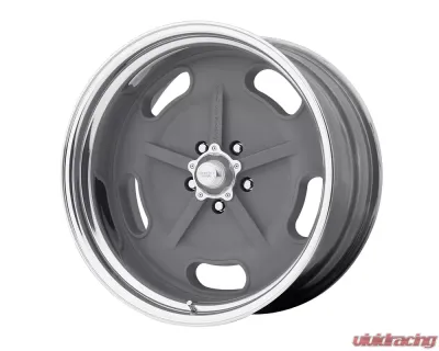 American Racing VN470 Salt Flat 20x15 Blank +0mm Mag Gray Center Polished Barrel Wheel - VN470215XX