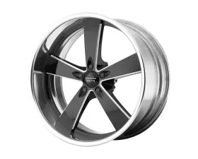 American Racing VN472 Burnout 18x11 Blank +0mm Two-Piece Black Milled Center Polished Rim Wheel
