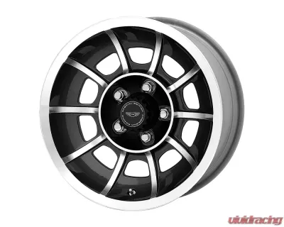 American Racing VN47 Vector  15x7 5x5x114.3 +0mm Satin Black Machined Wheel - VN475765B