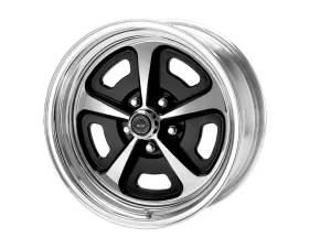 American Racing VN500 17x8 Blank +0mm Two-Piece Gloss Black Polished Center & Barrel Wheel