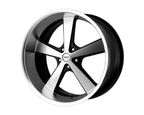 American Racing VN701 Nova 22x9 5x127 | 5x5 +15mm Gloss Black Machined Wheel