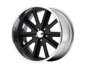 American Racing VN407 17x8 Blank +0mm Two-Piece Hot Rod Black Center Polished Barrel Wheel